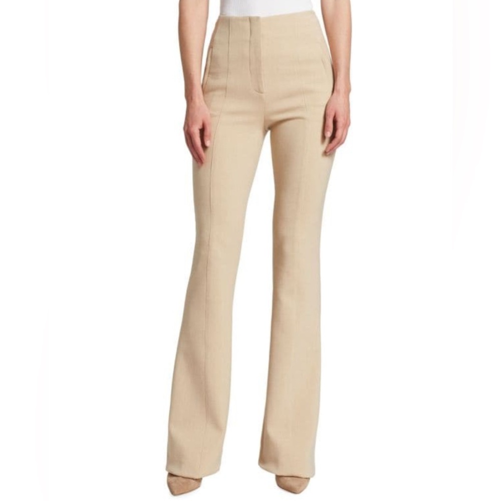 Veronica Beard Tan Boot Cut Pants